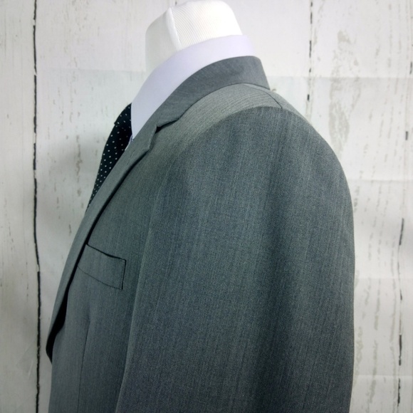 Sam's Tailor 42R Gray Surgeon Cuff Suit Blazer Spo - Picture 4 of 8